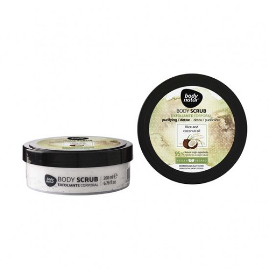 Body scrub of Body Natur Rice and Coconut Oil Body Scrub Rice and Coco, 200 ml Body scrub of Body Natur Rice and Coconut Oil Body Scrub Rice and Coco, 200 ml