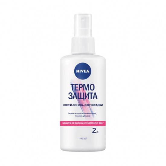 Спрей-основа для укладання волосся Nivea Термо Захист фіксація 2, 150 мл Спрей-основа для укладання волосся Nivea Термо Захист фіксація 2, 150 мл