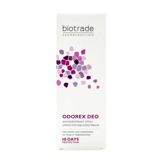 Спрей антиперспирант для тела длительного действия Biotrade Odorex Deo Antiperspirant Spray 10 дней без пота и запаха, 40 мл
Спрей антиперспирант для тела длительного действия Biotrade Odorex Deo Antiperspirant Spray 10 дней без пота и запаха, 40 мл