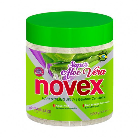 Novex Super Aloe Vera Hair Styling Jelly styling spray with an aloe belief, 500 g Novex Super Aloe Vera Hair Styling Jelly styling spray with an aloe belief, 500 g
