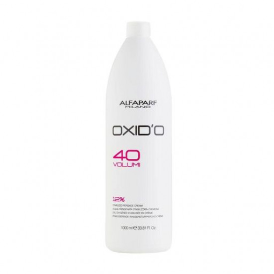 The stabilized Alfaparf Oxido Stabilized Peroxide Cream 40 Vol oxidizer of 12%, 1 l The stabilized Alfaparf Oxido Stabilized Peroxide Cream 40 Vol oxidizer of 12%, 1 l