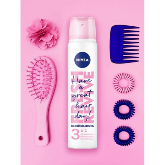 Сухий шампунь для світлого волосся NIVEA 3 в 1 для об'єму, 200 мл Сухий шампунь для світлого волосся NIVEA 3 в 1 для об'єму, 200 мл