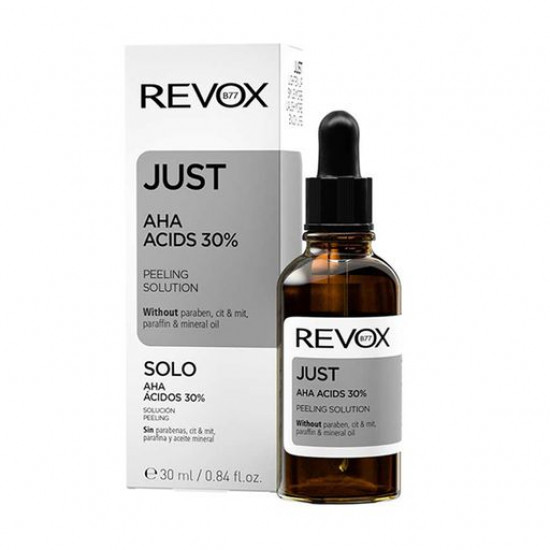 Syvorotka-piilng for the person Revox B77 Just AHA Acids of 30% Peeling Solution, 30 ml Syvorotka-piilng for the person Revox B77 Just AHA Acids of 30% Peeling Solution, 30 ml