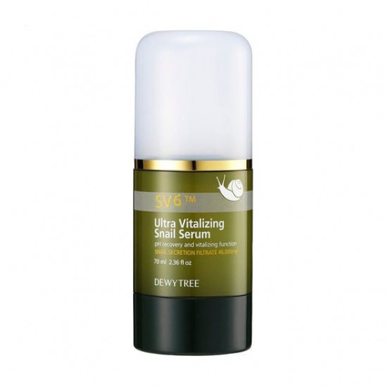 Serum for the person Dewytree Ultra Vitalizing Snail Serum with extract of a secret of a snail, 70 ml Serum for the person Dewytree Ultra Vitalizing Snail Serum with extract of a secret of a snail, 70 ml