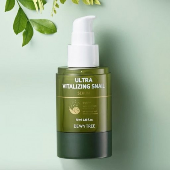 Serum for the person Dewytree Ultra Vitalizing Snail Serum with extract of a secret of a snail, 70 ml Serum for the person Dewytree Ultra Vitalizing Snail Serum with extract of a secret of a snail, 70 ml