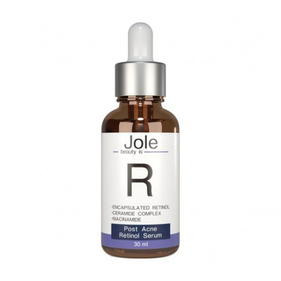 Сыворотка для лица Jole Post-Acne Retinol Serum от следов пост-акне с ретинолом, гиалуроновой кислотой и керамидами, 30 мл
Сыворотка для лица Jole Post-Acne Retinol Serum от следов пост-акне с ретинолом, гиалуроновой кислотой и керамидами, 30 мл