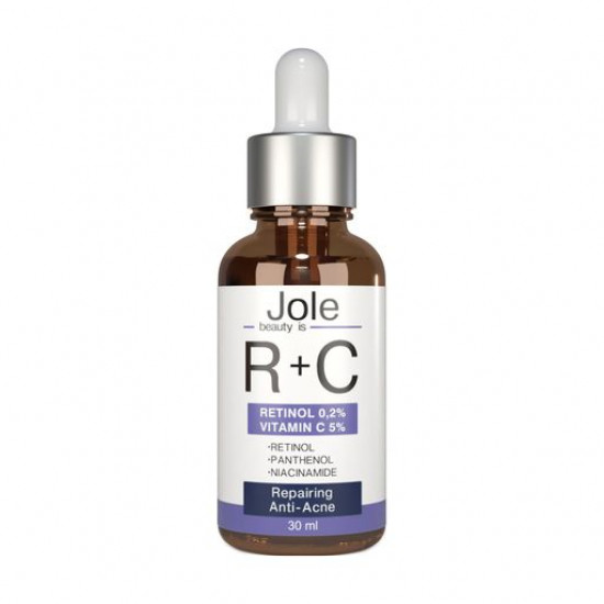 Сыворотка для лица Jole Retinol 2 + Vitamin C5 Anti Acne Serum с ретинолом и витамином С, 30 мл
Сыворотка для лица Jole Retinol 2 + Vitamin C5 Anti Acne Serum с ретинолом и витамином С, 30 мл