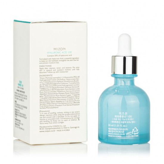 Сироватка для обличчя Mizon Hyaluronic Acid 100 з гіалуроновою кислотою, 30 мл Сироватка для обличчя Mizon Hyaluronic Acid 100 з гіалуроновою кислотою, 30 мл