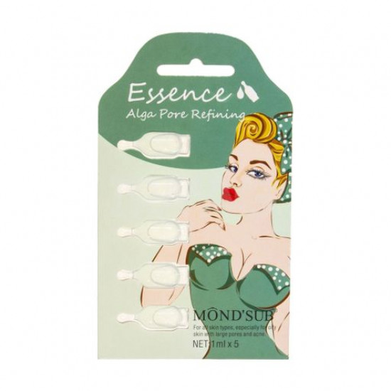 Serum for the person Mond'Sub Alga Pore Refining Essence for narrowing of a time, 5*1 ml Serum for the person Mond'Sub Alga Pore Refining Essence for narrowing of a time, 5*1 ml