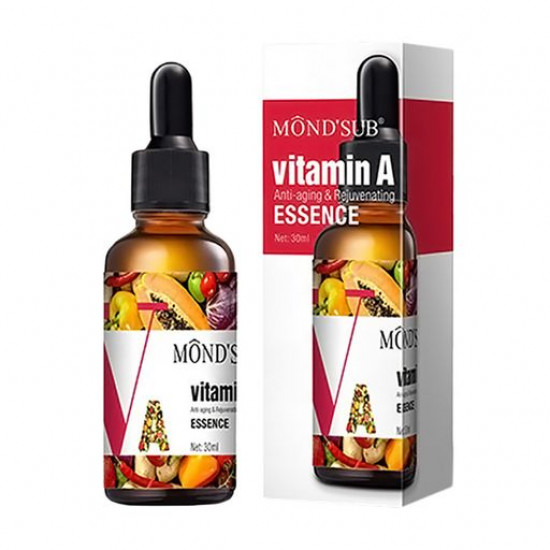 Сироватка для обличчя Mond' Sub Vitamin A Anti-Aging & Rejuvenating Essence, 30 мл Сироватка для обличчя Mond' Sub Vitamin A Anti-Aging & Rejuvenating Essence, 30 мл