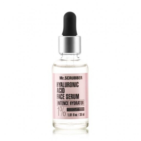 Serum for the person Mr.Scrubber Hyaluronic Acid Face Serum of 1% against wrinkles, 30 ml Serum for the person Mr.Scrubber Hyaluronic Acid Face Serum of 1% against wrinkles, 30 ml