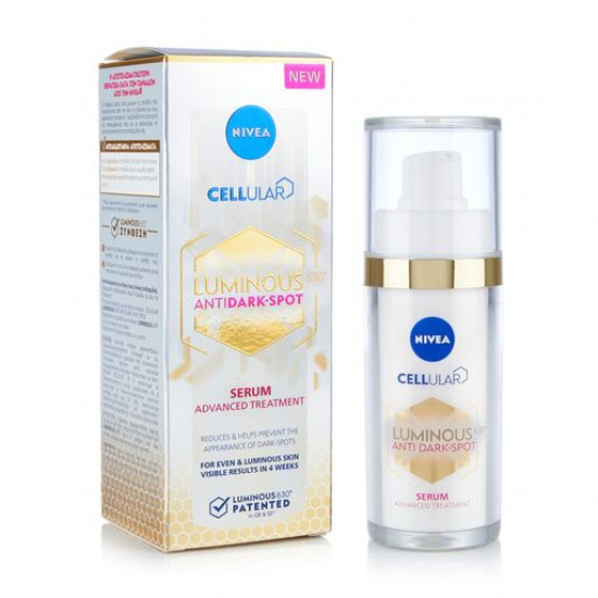 Face serum against pigmentation of Nivea Luminous 630, 30 ml Face serum against pigmentation of Nivea Luminous 630, 30 ml