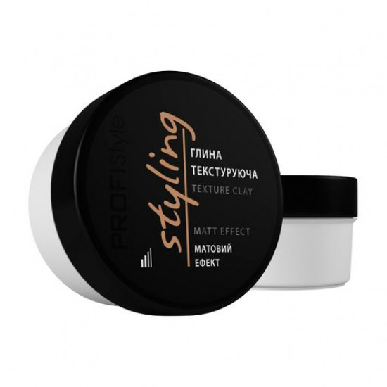 Текстурна глина для волосся PROFIStyle Styling Texture Clay Матовий ефект, середньої фіксації, 80 мл Текстурна глина для волосся PROFIStyle Styling Texture Clay Матовий ефект, середньої фіксації, 80 мл