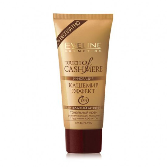 Foundation for the person Eveline Cosmetics Touch Of Cashmere Cashmere effect, Sv_tly bezheviya, 40 ml Foundation for the person Eveline Cosmetics Touch Of Cashmere Cashmere effect, Sv_tly bezheviya, 40 ml