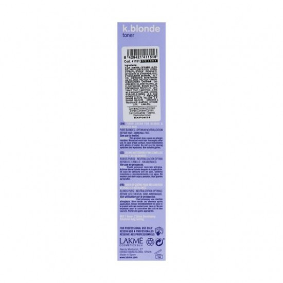 Тонер для світлого волосся Lakme K.Blonde Toner Pearl, 60 мл Тонер для світлого волосся Lakme K.Blonde Toner Pearl, 60 мл