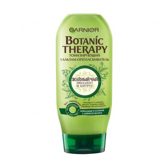 Тонизирующий бальзам-ополаскиватель Garnier Botanic Therapy Зеленый чай, эвкалипт и цитрус, для нормальных и склонных к жирности волос, 200 мл
Тонизирующий бальзам-ополаскиватель Garnier Botanic Therapy Зеленый чай, эвкалипт и цитрус, для нормальных и склонных к жирности волос, 200 мл