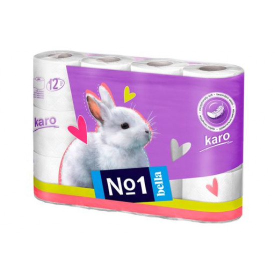Bella toilet paper of Caro of white, 12 pieces. Bella toilet paper of Caro of white, 12 pieces.