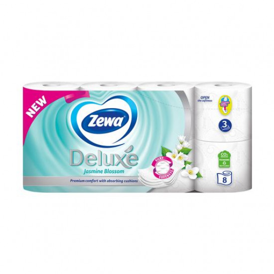 Туалетная бумага Zewa Deluxe Жасмин, белая, 3-слойная, 150 отрывов, 8 рулонов
Туалетная бумага Zewa Deluxe Жасмин, белая, 3-слойная, 150 отрывов, 8 рулонов