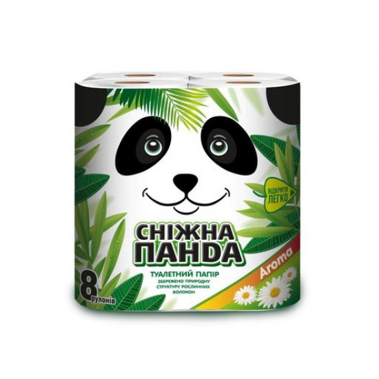 Туалетний папір Снігова Панда Aroma 2-шарові 8 шт. Туалетний папір Снігова Панда Aroma 2-шарові 8 шт.