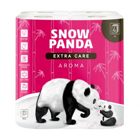 Туалетная бумага Снежная Панда Extra Care Aroma 4-слойная, 8 шт
Туалетная бумага Снежная Панда Extra Care Aroma 4-слойная, 8 шт