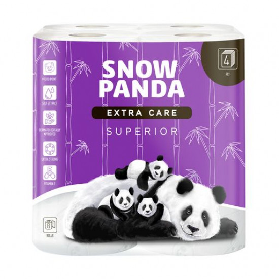 Toilet paper Snow Panda Extra Care Superior of 4-layer, 8 pieces Toilet paper Snow Panda Extra Care Superior of 4-layer, 8 pieces