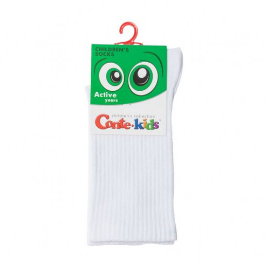 Довгі шкарпетки дитячі Conte Kids Active 20С-167СП Білі, розмір 16 Довгі шкарпетки дитячі Conte Kids Active 20С-167СП Білі, розмір 16