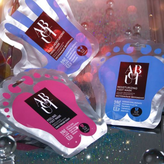 The ultra moistening ABOUT body mask mitten, 1 couple The ultra moistening ABOUT body mask mitten, 1 couple