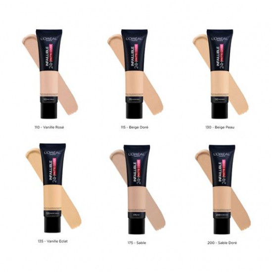 Ультраматуючий стійкий тональний крем для обличчя L'Oreal Paris Infaillible 24H Matte Cover Foundation 175 Sand, 30 мл Ультраматуючий стійкий тональний крем для обличчя L'Oreal Paris Infaillible 24H Matte Cover Foundation 175 Sand, 30 мл