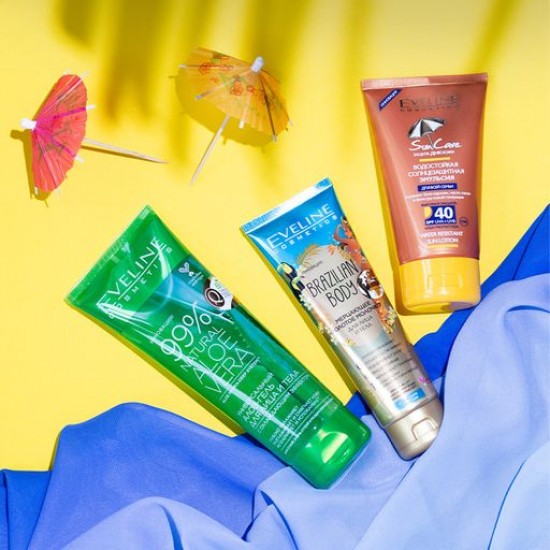Universalny of an aloe - face gel and bodies of Eveline Cosmetics of 99% of Natural Aloe Vera, 250 ml Universalny of an aloe - face gel and bodies of Eveline Cosmetics of 99% of Natural Aloe Vera, 250 ml