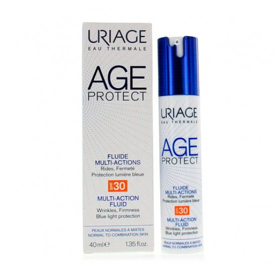 Універсальний флюїд для обличчя Uriage Age Protect Multi-Action Fluid SPF30 для нормальної та комбінованої шкіри, 40 мл Універсальний флюїд для обличчя Uriage Age Protect Multi-Action Fluid SPF30 для нормальної та комбінованої шкіри, 40 мл