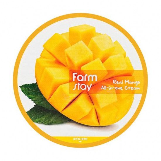 Universalny cream for a face and a body of FarmStay Real Mango All-In-One Cream with extract of mango, 300 ml Universalny cream for a face and a body of FarmStay Real Mango All-In-One Cream with extract of mango, 300 ml