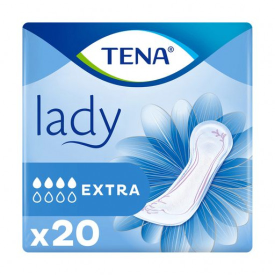 Feminine urological pads TENA Lady Extra, 20 pieces Feminine urological pads TENA Lady Extra, 20 pieces