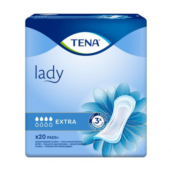 Feminine urological pads TENA Lady Extra, 20 pieces Feminine urological pads TENA Lady Extra, 20 pieces