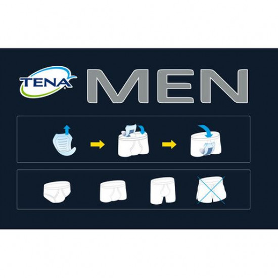 Urological laying men's TENA Men Level 3, 8 pieces Urological laying men's TENA Men Level 3, 8 pieces