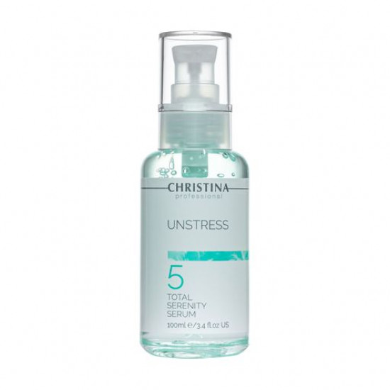 Заспокійлива сироватка для обличчя Christina Unstress 5 Total Serenity Serum, 100 мл Заспокійлива сироватка для обличчя Christina Unstress 5 Total Serenity Serum, 100 мл
