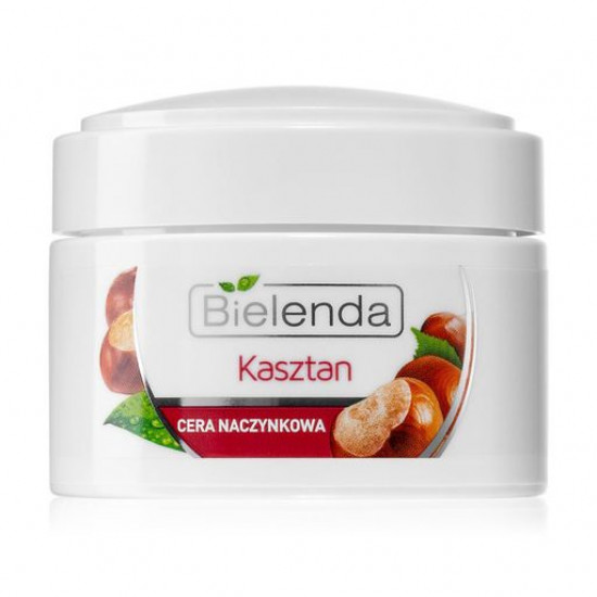 Заспокійливий крем для обличчя Bielenda Bouquet Nature Каштан, для сухої, надтонкої та чутливої шкіри, 50 мл Заспокійливий крем для обличчя Bielenda Bouquet Nature Каштан, для сухої, надтонкої та чутливої шкіри, 50 мл