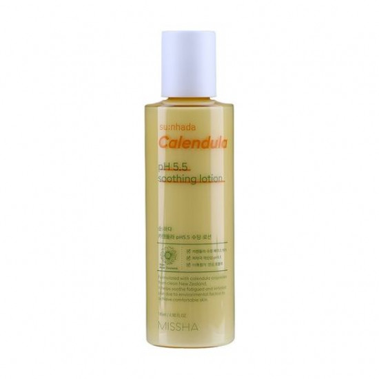 Успокаивающий лосьон Missha Su:Nhada Calendula pH 5.5 Soothing Lotion для чувствительной кожи лица, 145 мл
Успокаивающий лосьон Missha Su:Nhada Calendula pH 5.5 Soothing Lotion для чувствительной кожи лица, 145 мл