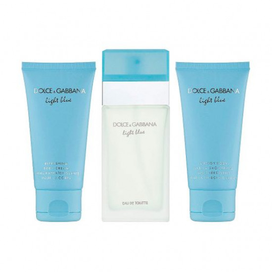 Markdown! The perfumed Dolce & Gabbana Light Blue set women's (toilet water, 50 ml + shower gel, 50 ml + body lotion, 50 ml) (without protective film) Markdown! The perfumed Dolce & Gabbana Light Blue set women's (toilet water, 50 ml + shower gel, 50 ml + body lotion, 50 ml) (without protective film)