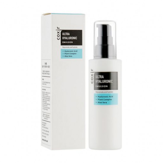 The moistening emulsion for the person Coxir Ultra Hyaluronic Emulsion with hyaluronic acid, 100 ml The moistening emulsion for the person Coxir Ultra Hyaluronic Emulsion with hyaluronic acid, 100 ml