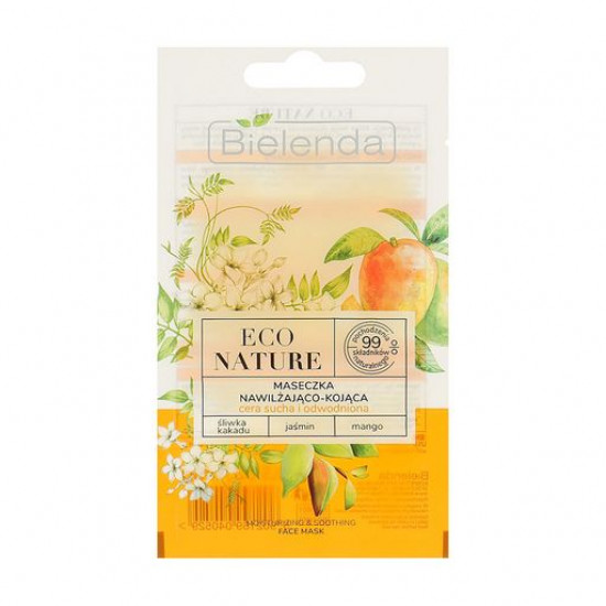 Увлажняющая и успокаивающая маска для лица Bielenda Eco Nature, 8 г
Увлажняющая и успокаивающая маска для лица Bielenda Eco Nature, 8 г