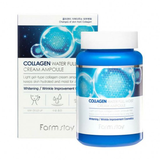 Увлажняющая крем-сыворотка для лица FarmStay Collagen Water Full Moist Cream Ampoule с коллагеном, 250 мл
Увлажняющая крем-сыворотка для лица FarmStay Collagen Water Full Moist Cream Ampoule с коллагеном, 250 мл