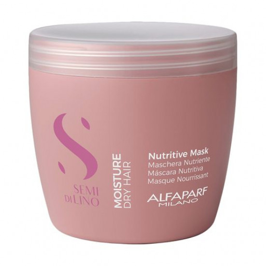 Зволожуюча маска для волосся Alfaparf Semi di Lino Moisture Nutritive Mask, 500 мл Зволожуюча маска для волосся Alfaparf Semi di Lino Moisture Nutritive Mask, 500 мл