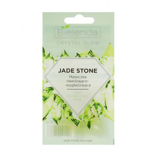 Зволожуюча, розгладжуюча маска для обличчя Bielenda Crystal Glow Jade Stone Face Mask, 8 г Зволожуюча, розгладжуюча маска для обличчя Bielenda Crystal Glow Jade Stone Face Mask, 8 г