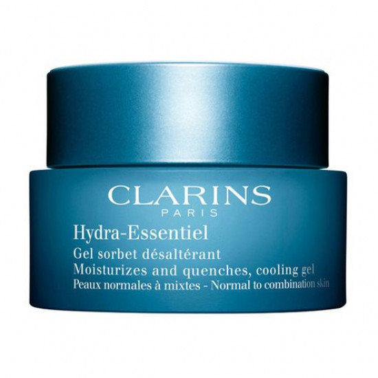 The moisturizing Clarins Hydra-Essentiel Cooling Gel face gel for the normal and combined skin, 50 ml The moisturizing Clarins Hydra-Essentiel Cooling Gel face gel for the normal and combined skin, 50 ml