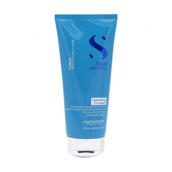 Зволожуючий кондиціонер Alfaparf Semi Di Lino Curls Hydrating Co-Wash Conditioner для кучерявого волосся, 200 мл Зволожуючий кондиціонер Alfaparf Semi Di Lino Curls Hydrating Co-Wash Conditioner для кучерявого волосся, 200 мл
