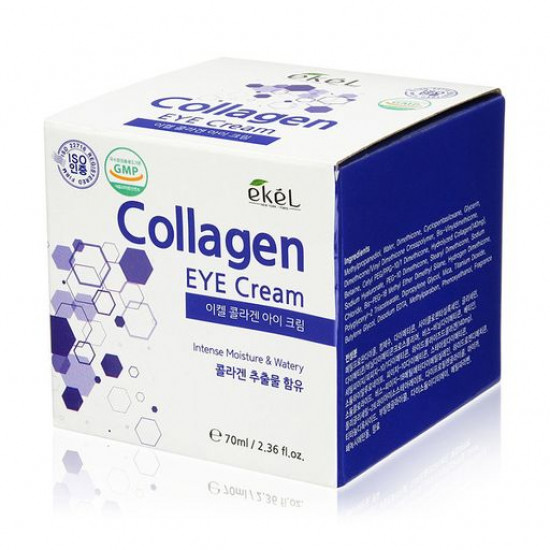 Зволожуючий крем для шкіри навколо очей Ekel Collagen Eye Cream з колагеном, 70 мл Зволожуючий крем для шкіри навколо очей Ekel Collagen Eye Cream з колагеном, 70 мл