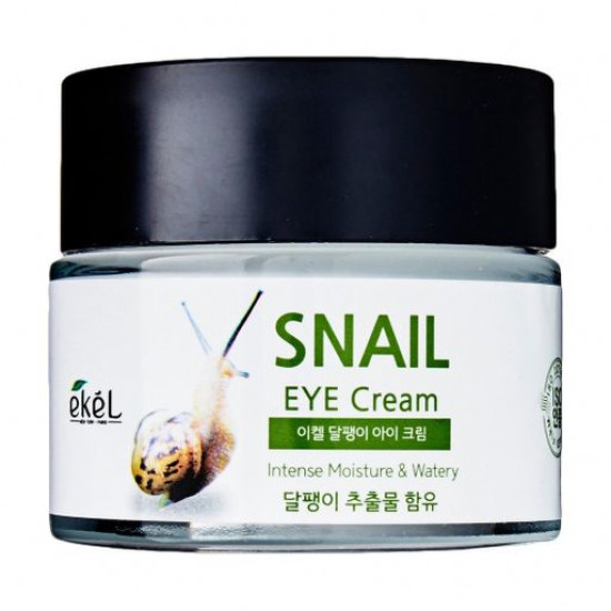 Зволожуючий крем для шкіри навколо очей Ekel Snail Eye Cream з муцином равлики, 70 мл Зволожуючий крем для шкіри навколо очей Ekel Snail Eye Cream з муцином равлики, 70 мл