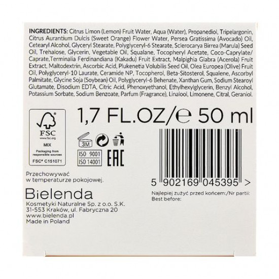 Увлажняющий крем для лица Bielenda Bio Vitamin C от морщин 40+, 50 мл
Увлажняющий крем для лица Bielenda Bio Vitamin C от морщин 40+, 50 мл