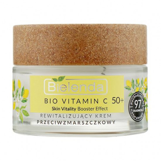 Зволожуючий крем для обличчя Bielenda Bio Vitamin C від зморшок 50+, 50 мл Зволожуючий крем для обличчя Bielenda Bio Vitamin C від зморшок 50+, 50 мл
