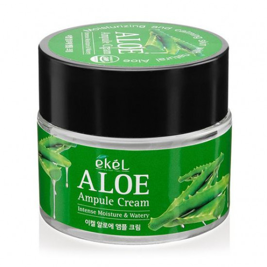 Зволожуючий крем для обличчя Ekel Aloe Ampule з алое, 70 мл Зволожуючий крем для обличчя Ekel Aloe Ampule з алое, 70 мл